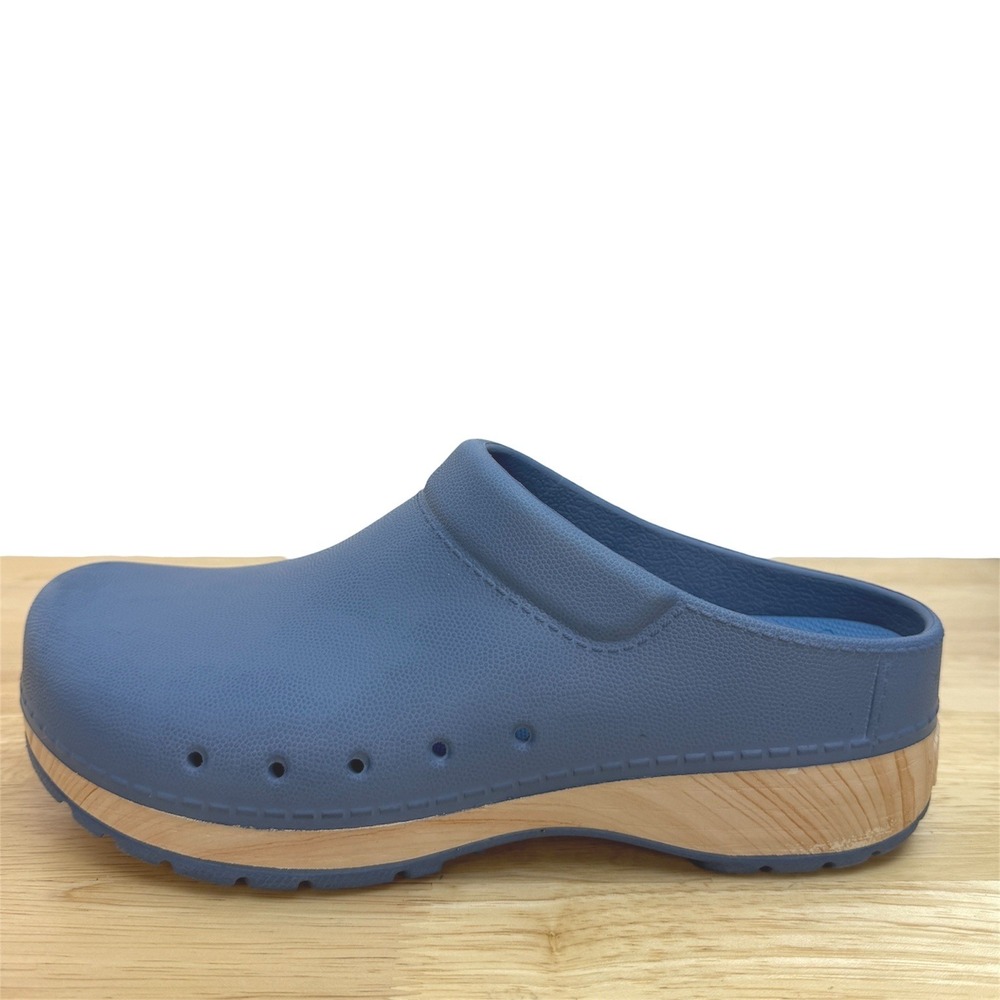 Dansko Kane Clogs Women 39 Blue Lightweight Slip On Comfort Ventilated Shoes